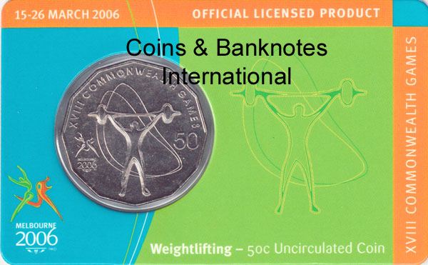 2006 Australia 50 Cents (CWG Weightlifting) K000269